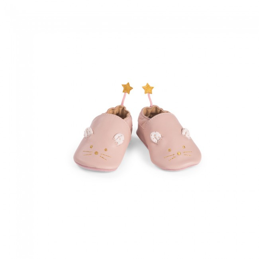 Chaussons cuir souris rose La petite école de danse 6/12 m