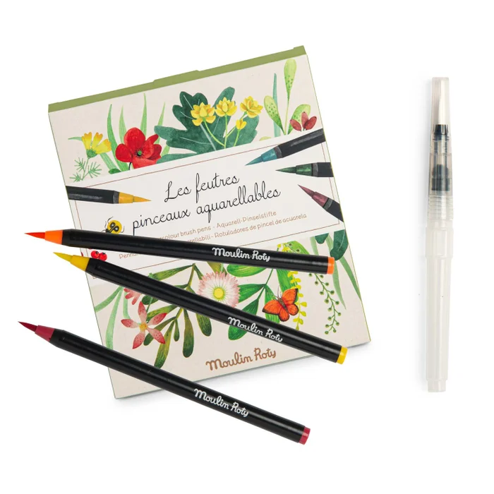 12 feutres aquarelle Le jardin du moulin