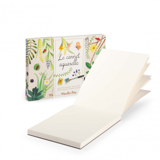Carnet aquarelle Le jardin du moulin