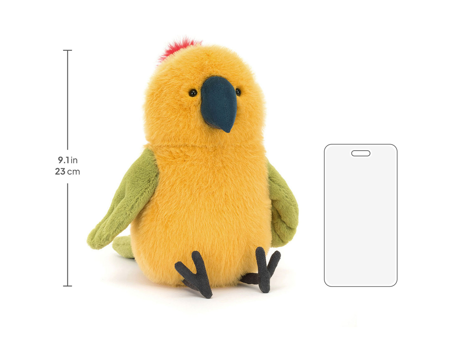 Budgeby Parrot - 26cm x 12cm x 14cm