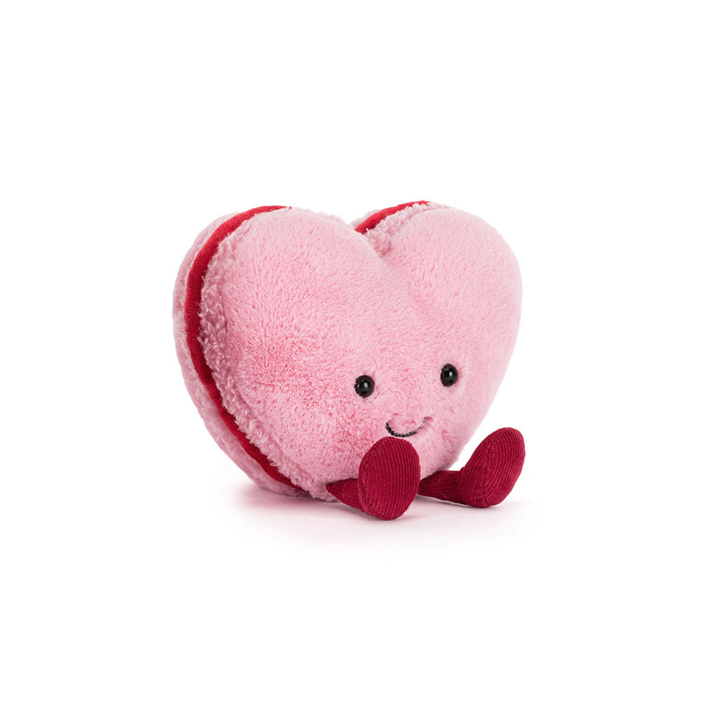 Amuseables Colette Heart Macaron (Pink) - 13cm x 12cm x 6cm