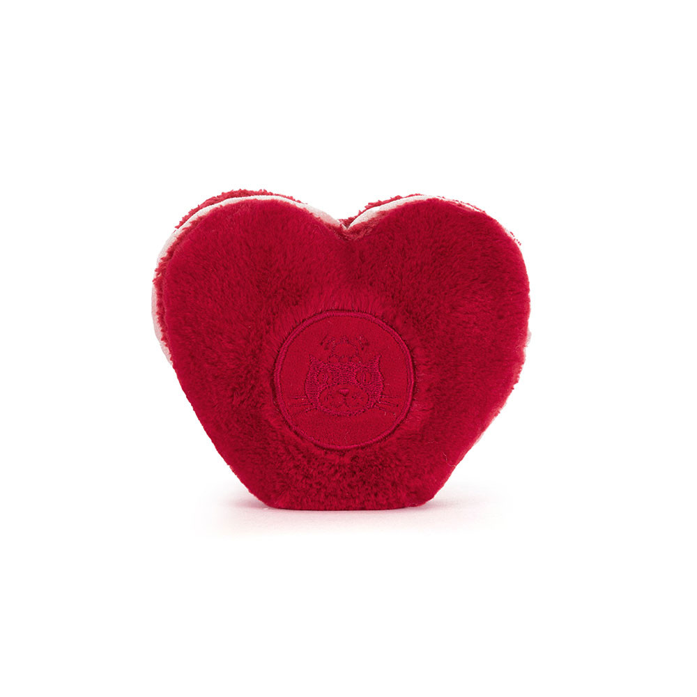 Amuseables Arlette Heart Macaron (Red) - 13cm x 12cm x 6cm