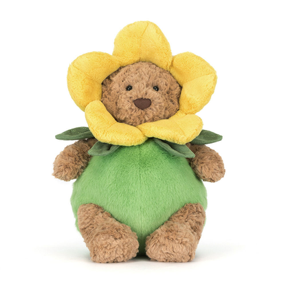 Bartholomew Bear Daffodil Outfit - 26cm x 15cm x 15cm