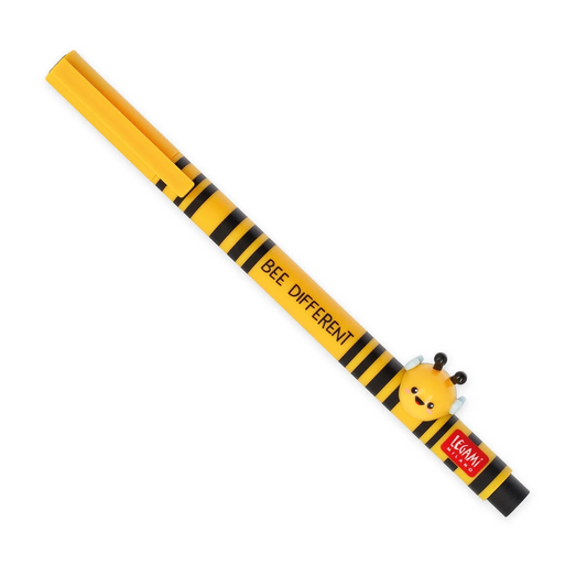 GEL PEN WITH ANIMAL DECORATION - LOVELY FRIENDS - BEE