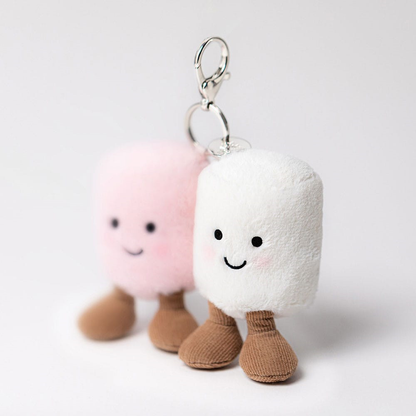 Amuseables Pair of Marshmallows Bag Charm - 15cm x 11cm x 5cm