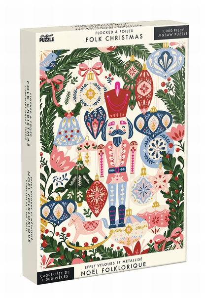 NOEL FOLKLORIQUE - Puzzle 1000 pièces Eeboo