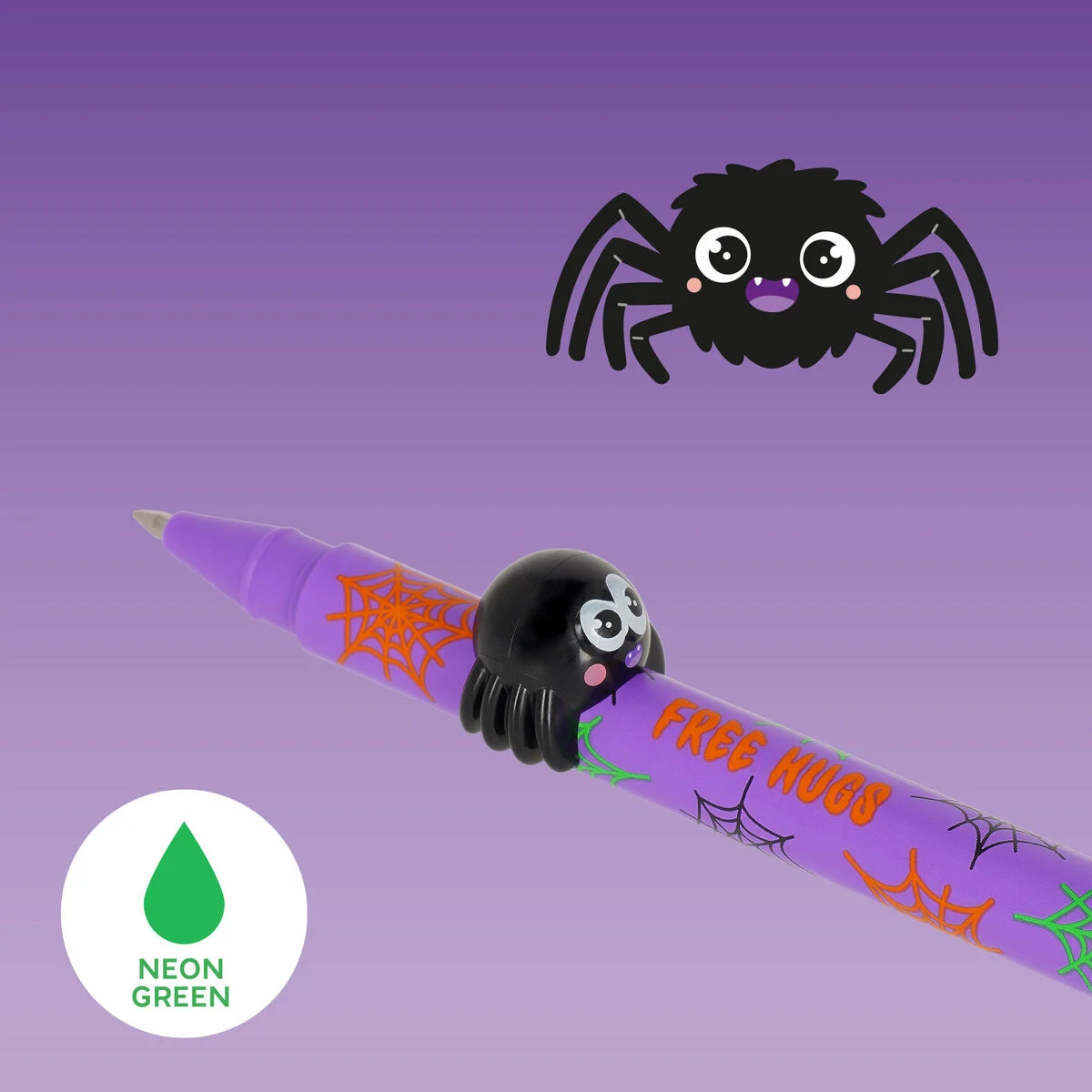 STYLO À ENCRE GEL ANIMAL DÉCO. - LOVELY FRIENDS - SPIDER
