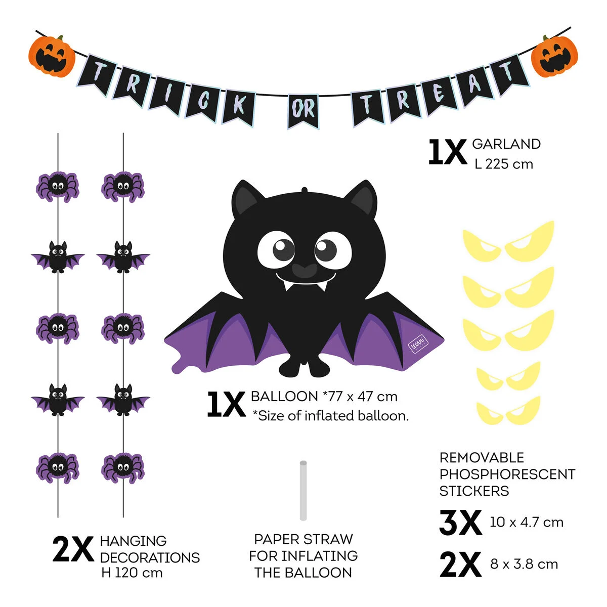 KIT DÉCOR. PORTE HALLOWEEN - DOOR DECORATION KIT