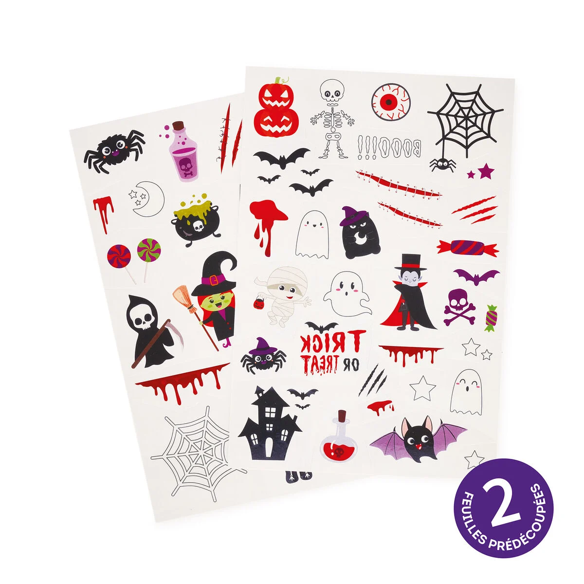 TATOUAGES ÉPHÉMÈRES - HALLOWEEN