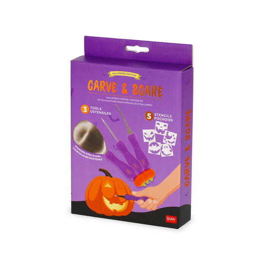 KIT SCULPTURE CITROUILLES HALL - CARVE & SCARE