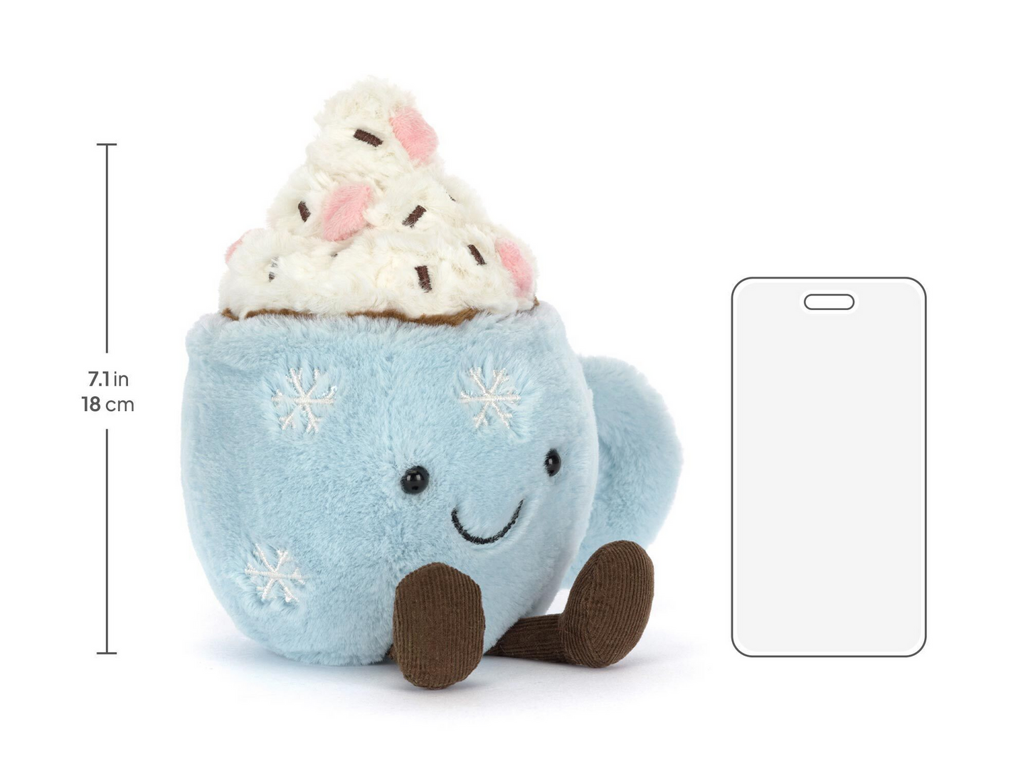 Amuseables Hot Chocolate with Marshmallows - 21cm x 11cm x 10cm