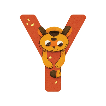 Lettre en bois - Y Orange