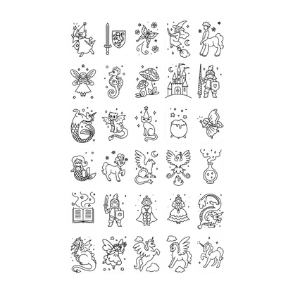 REFIL KIDYDRAW-MINI Dessins "il était une fois" et "animaux"