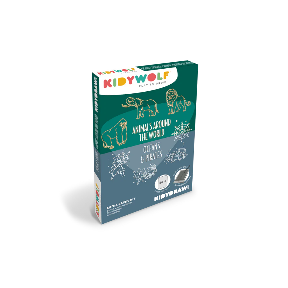 REFIL KIDYDRAW-MINI Dessins "animaux autour du monde" et "oceans et pirates"