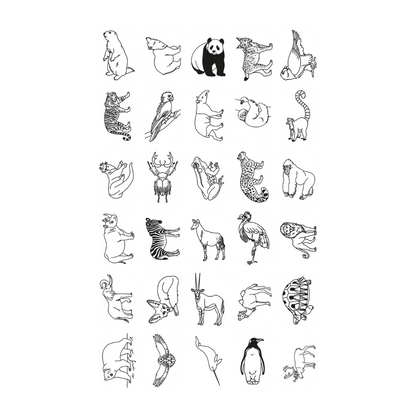 REFIL KIDYDRAW-MINI Dessins "animaux autour du monde" et "oceans et pirates"