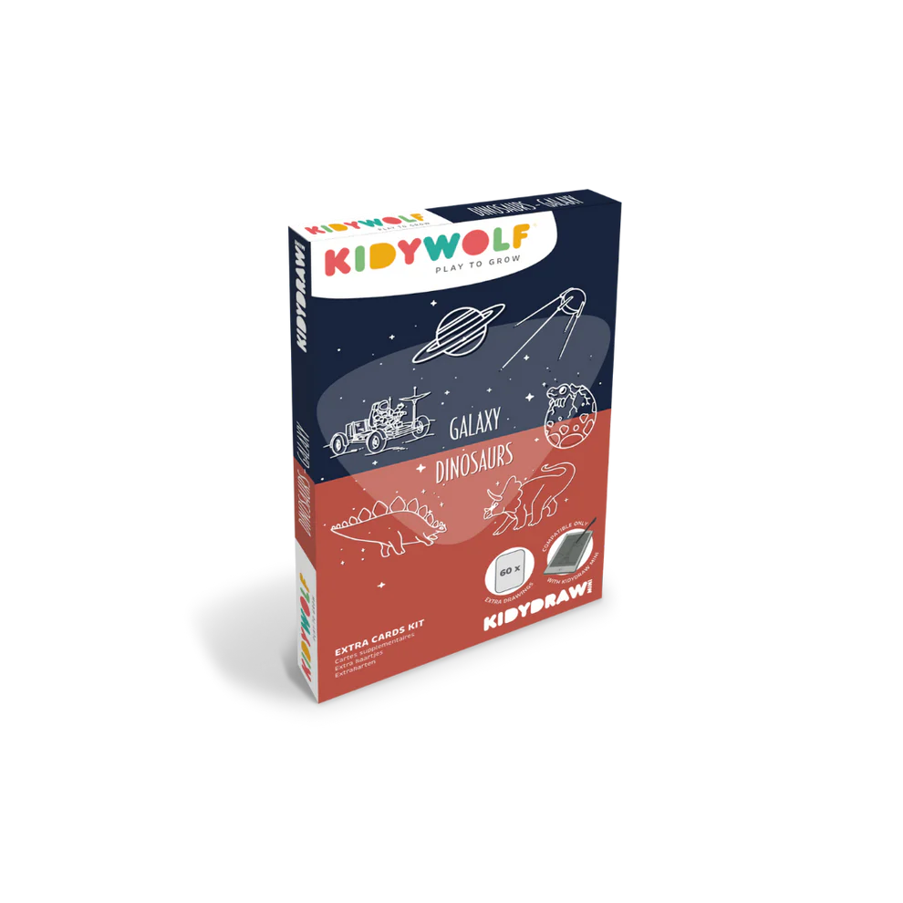 REFIL KIDYDRAW-MINI Dessins "dinosaures" et "galaxie"