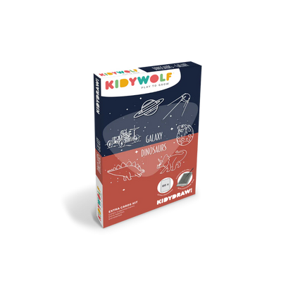 REFIL KIDYDRAW-MINI Dessins "dinosaures" et "galaxie"