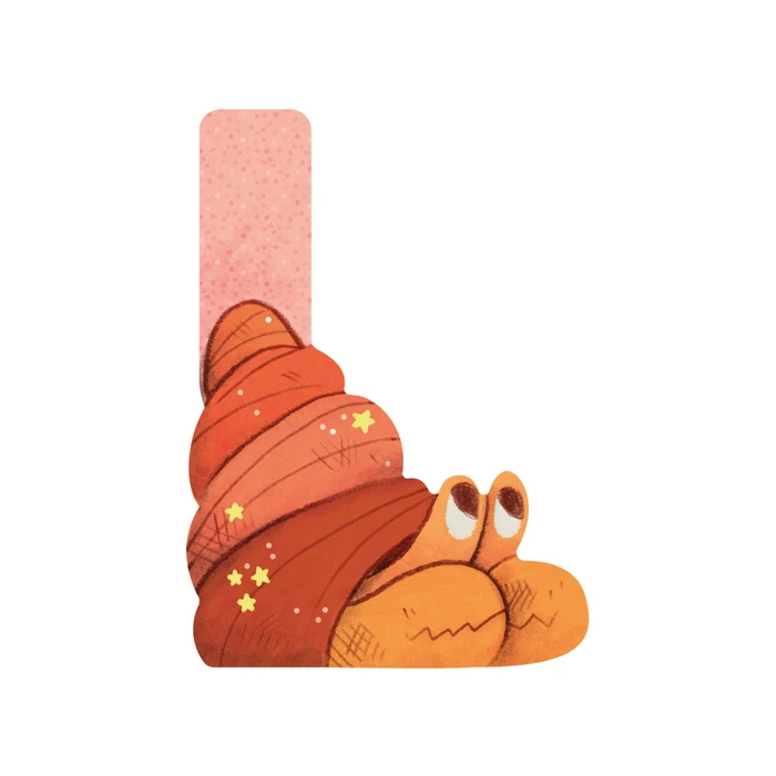 Lettre en bois - L Rose