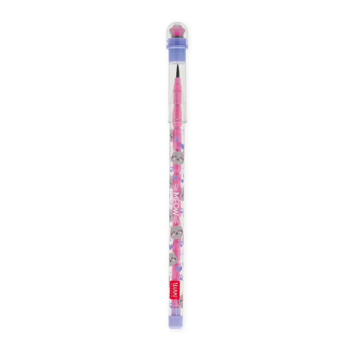 CRAYON EMPILABLE AVEC GOMME - KITTY