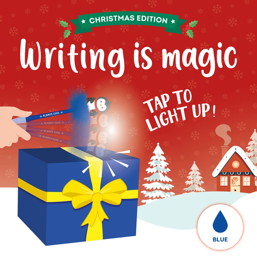 WRITING IS MAGIC - STYLO À ENCRE GEL LUMINEUX - PENGUIN