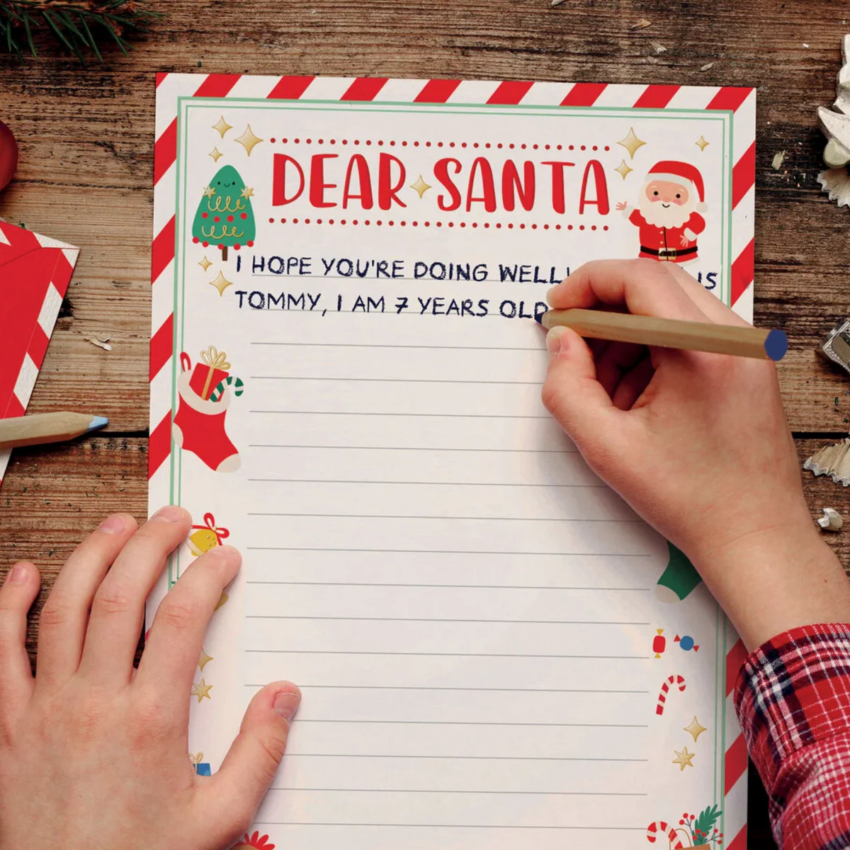 SANTA CLAUS LETTER KIT - KIT POUR LETTRE AU PÈRE NOËL