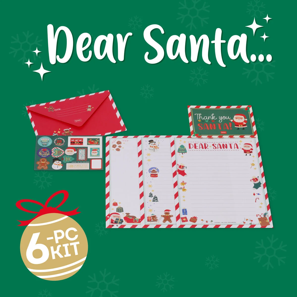 SANTA CLAUS LETTER KIT - KIT POUR LETTRE AU PÈRE NOËL