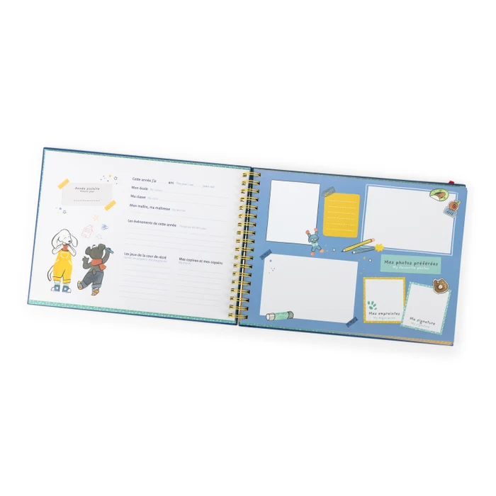 Album souvenirs d'école (36p) Puce & Pilou