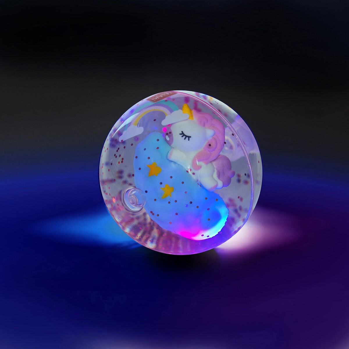 LIGHT-UP BOUNCY BALL - UNICORN