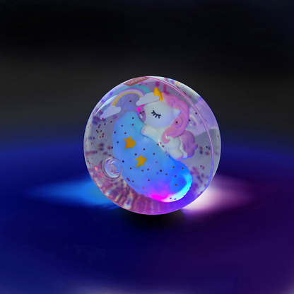 LIGHT-UP BOUNCY BALL - UNICORN