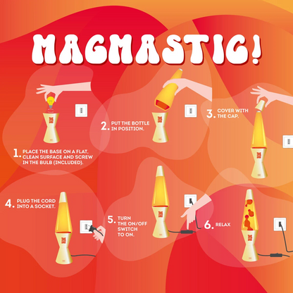 MAGMASTIC! - LAMPE À LAVE - GOLD