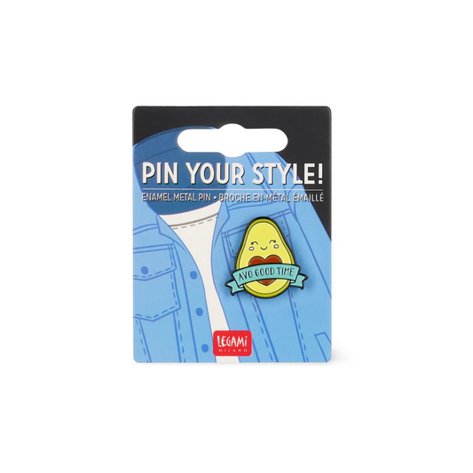 PIN YOUR STYLE! - BROCHE EN MÉTAL ÉMAILLÉ - AVOCADO