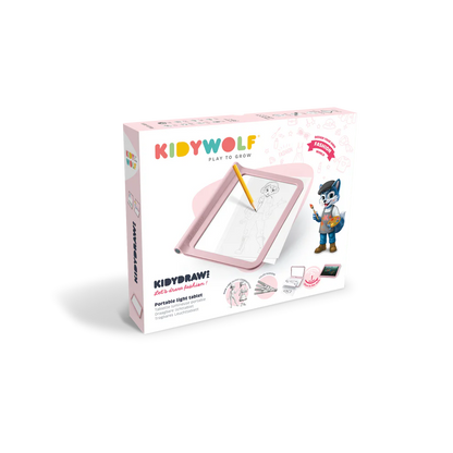 KIDYDRAW-PRO Tablette lumineuse nomade rose Dessinons la mode
