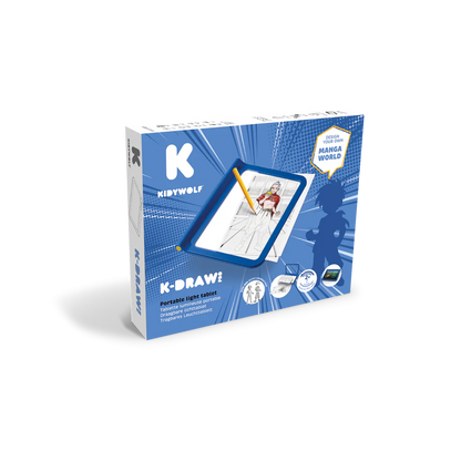 K-DRAW-PRO Tablette lumineuse nomade bleu Manga