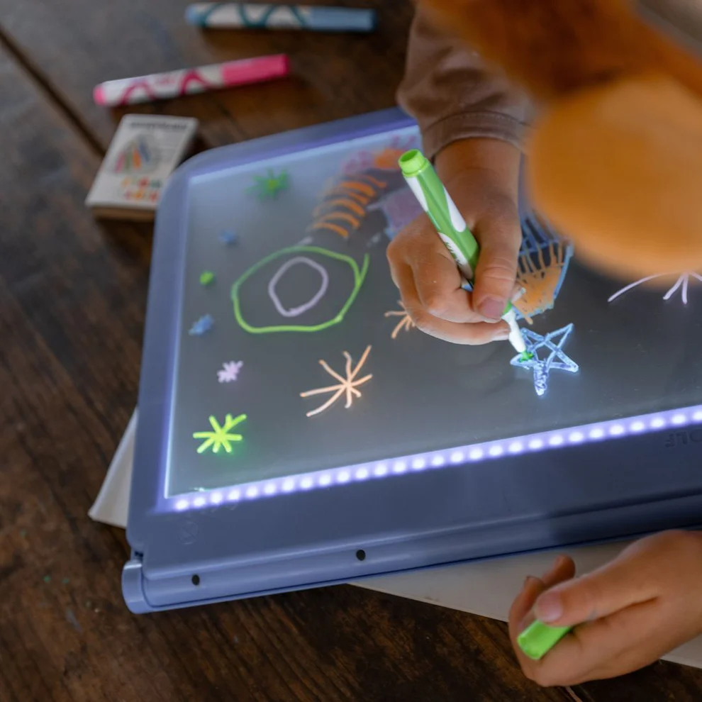 K-DRAW-PRO Tablette lumineuse nomade bleu Manga
