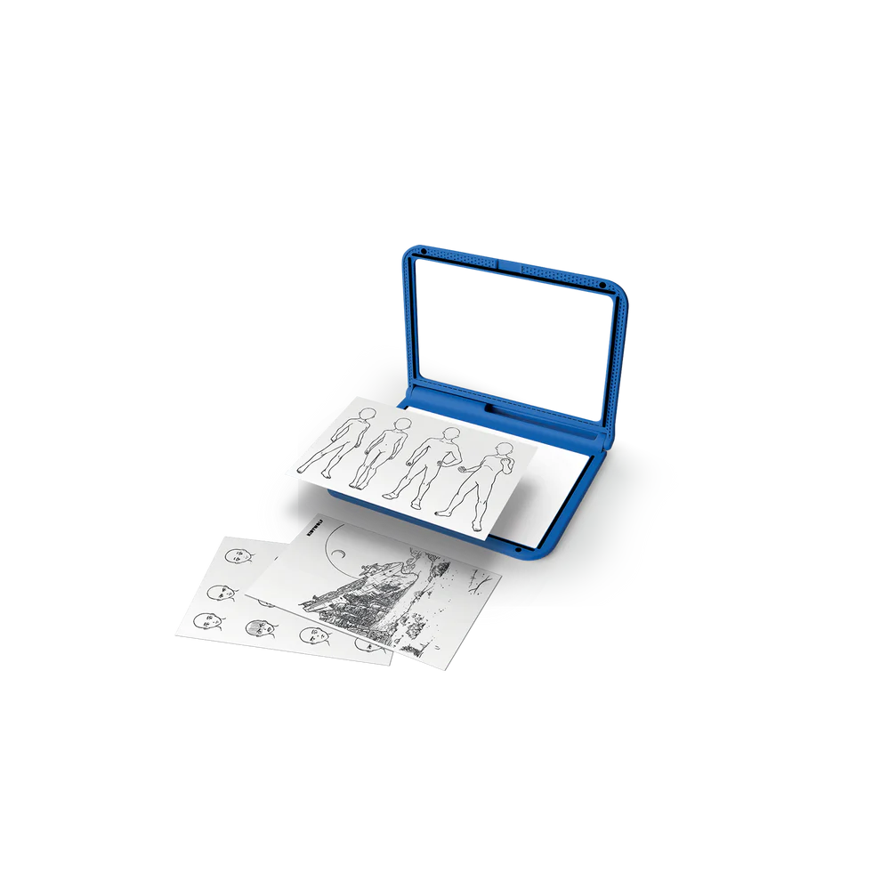 K-DRAW-PRO Tablette lumineuse nomade bleu Manga
