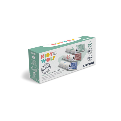 KIDYROLL 1 x 5 rouleaux de papier couleurs RRGGB pour KIDYPRINT