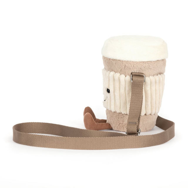 Amuseables Perkle Coffee Shoulder Bag - 20cm x 9cm x 9cm