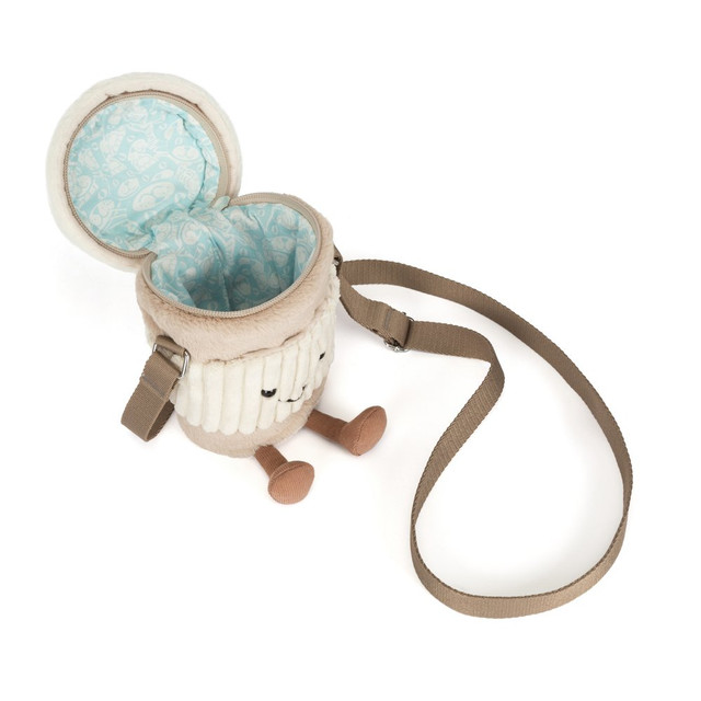 Amuseables Perkle Coffee Shoulder Bag - 20cm x 9cm x 9cm