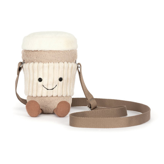 Amuseables Perkle Coffee Shoulder Bag - 20cm x 9cm x 9cm