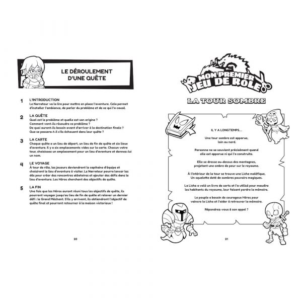 MON PREMIER JEU DE ROLE Une aventure à colorier - Livre de règles