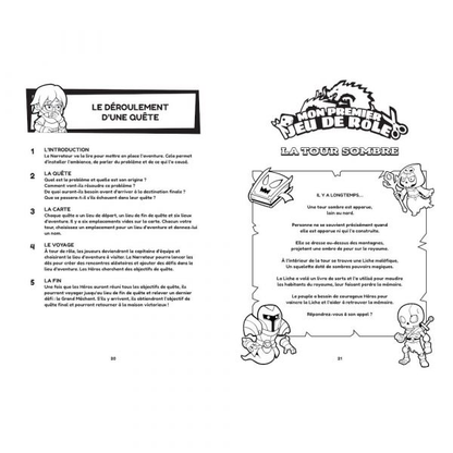 MON PREMIER JEU DE ROLE Une aventure à colorier - Livre de règles