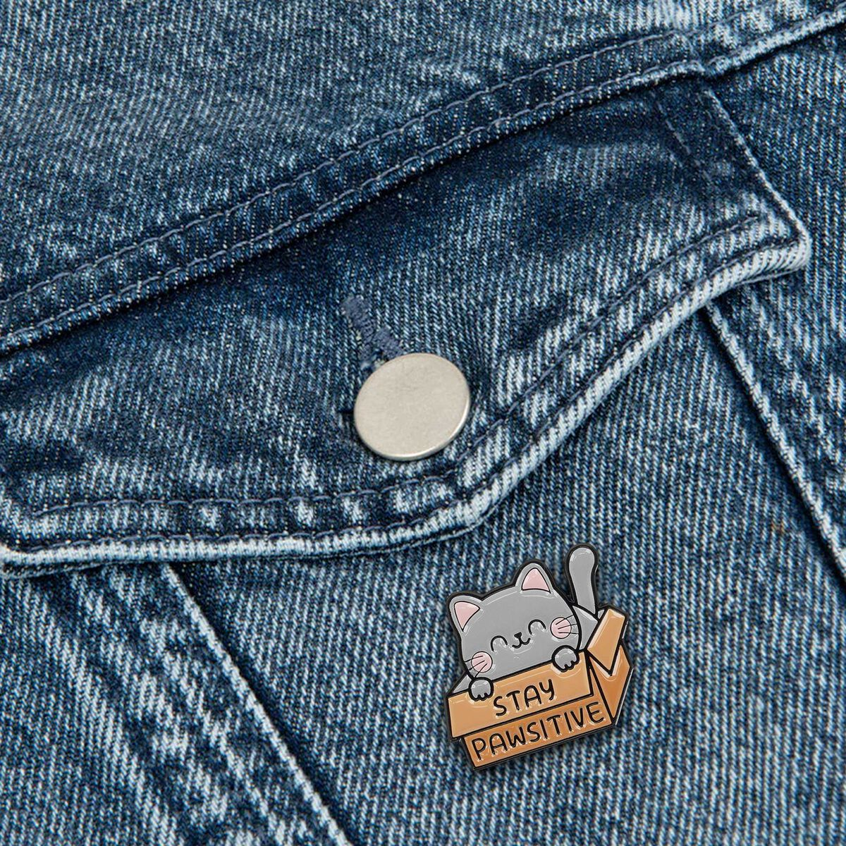 PIN YOUR STYLE! - BROCHE EN MÉTAL ÉMAILLÉ - KITTY