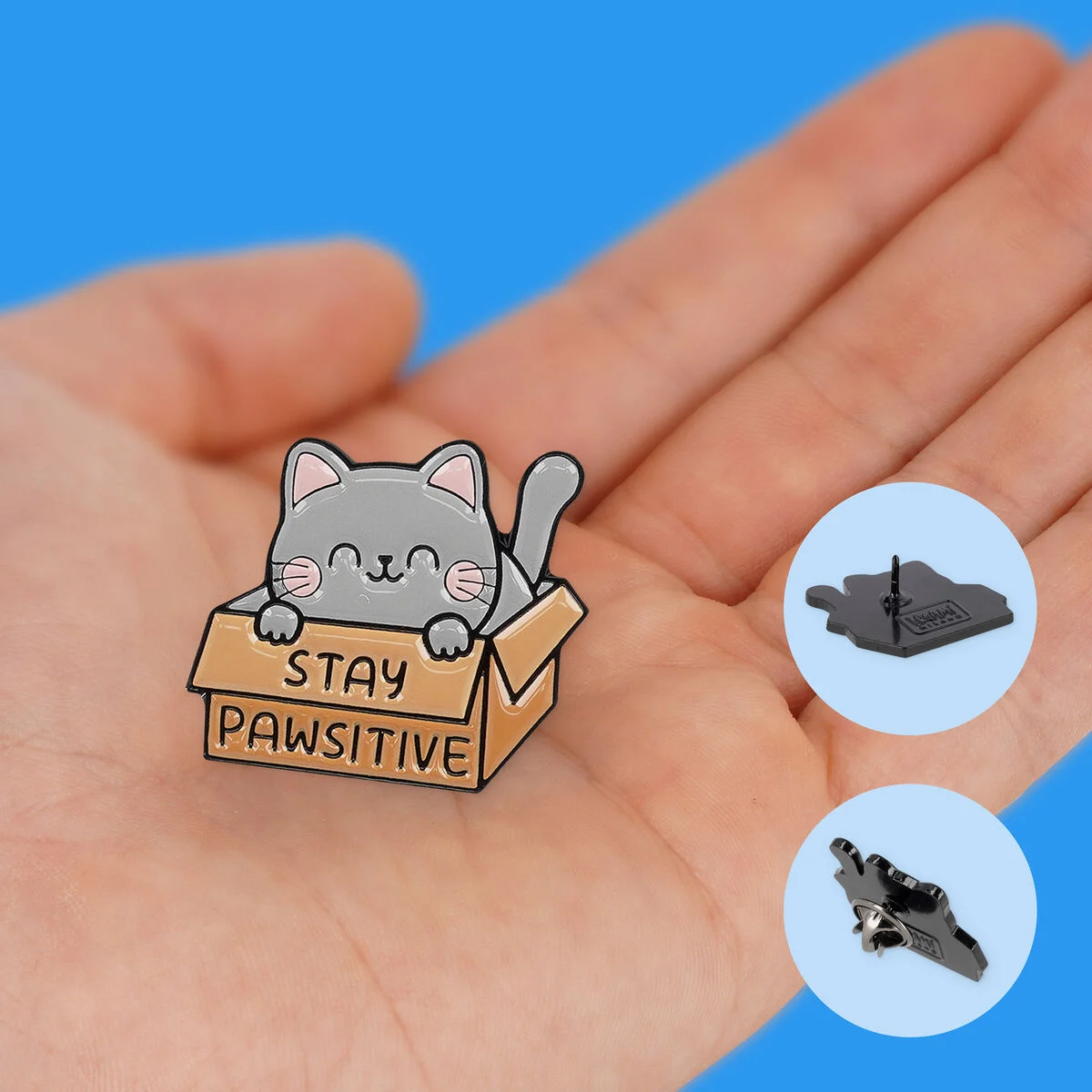 PIN YOUR STYLE! - BROCHE EN MÉTAL ÉMAILLÉ - KITTY