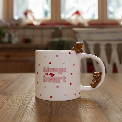 TOO CUTE TO HANDLE - TASSE EN GRÈS - TEDDY BEAR