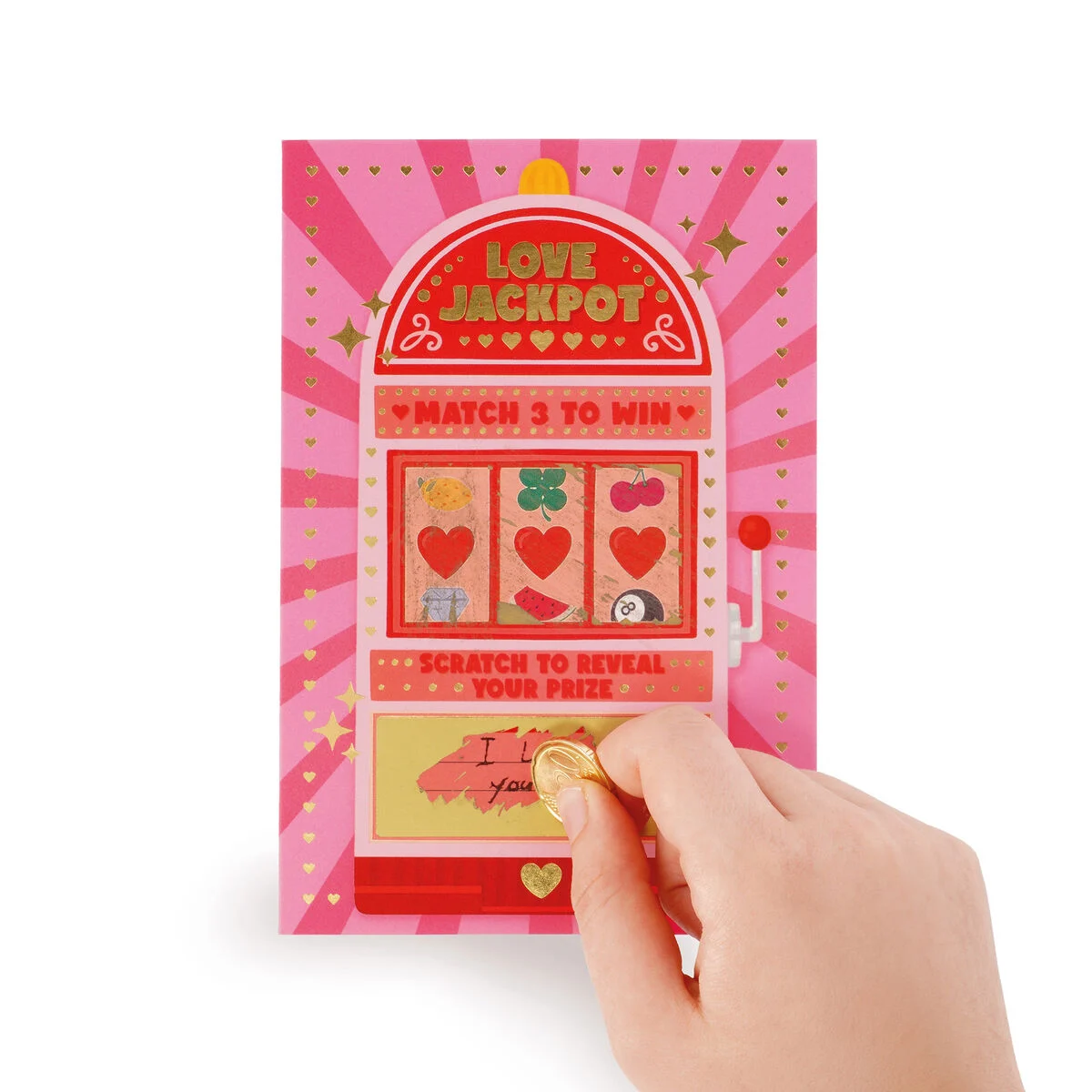 SCRATCH OFF CARD - LOVE JACKPOT
