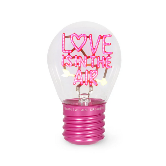 BULB FICTION - LAMPE DE TABLE AMPOULE - LOVE IS IN THE AIR