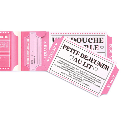 CARNET DE 24 BONS - HEART