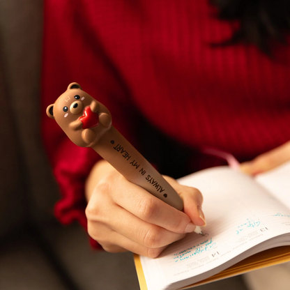 SQUEEZIES - STYLO À ENCRE GEL ANTISTRESS - TEDDY BEAR
