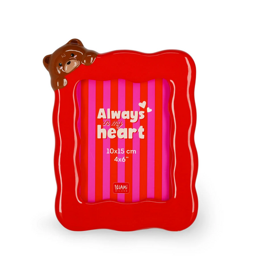 CADRE PHOTO TABLE EN CÉRAMIQUE - TEDDY BEAR