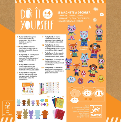 MAGNETS DIY - Funky family